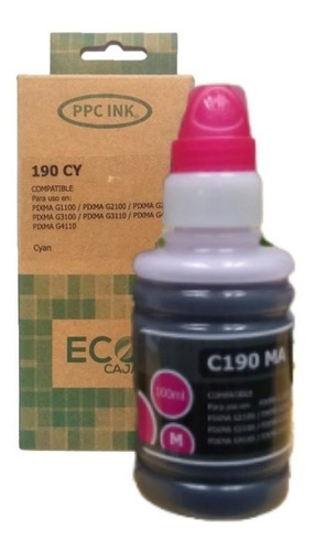 Tinta Compatible Con Canon Gi-190 Colores Marca Ppc Ink