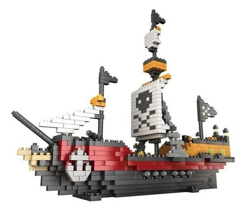 Set De Construcción Nave Pirata Mini 3d 780 Piezas En Caja