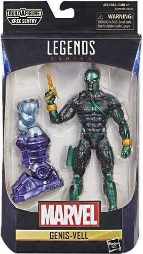 Marvel Legends Baf Kree Sentry Serie Completa 7pzs Capitana