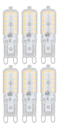 6 Bombillas Led G9 De 5 W Cubierta Transparente 22 Led