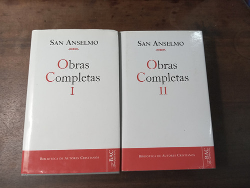 Libro San Anselmo Obras Completas  2 Tomos Ediciòn Bilingûe