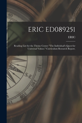 Libro Eric Ed089251: Reading List For The Theme Center Th...