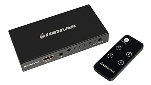 Conmutador Hdmi Iogear 4k 4port Con Control Remoto Ghdsw4k4