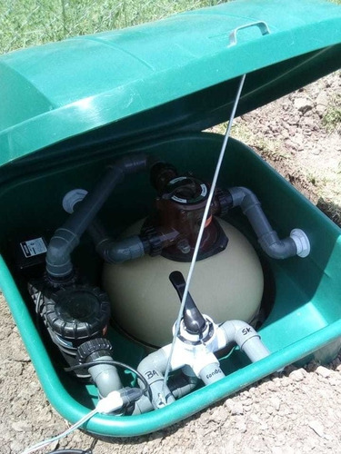 Imagen 3 de 9 de Kit Filtrado Vulcano Pileta Fibra / Hormigón Instalado