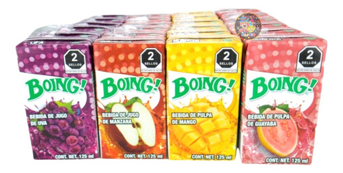 Boing Tetrapack Jugo Sabores Surtidos Paquete 24pz De 125ml