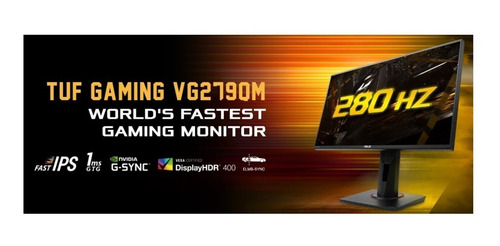 Imagen 2 de 5 de Monitor Asus Tuf Vg279qm 27'' 280hz Gsync Ips 1ms Fhd Hdr