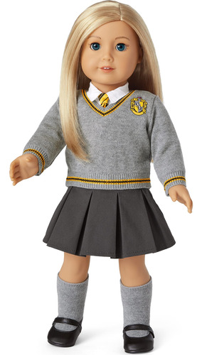 American Girl Harry Potter - Disfraz De Muñeca Hufflepuff .