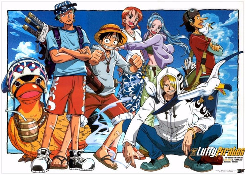 Imagem 1 de 1 de Poster Grande One Piece Hd 60x84cm Anime Para Decorar Quarto
