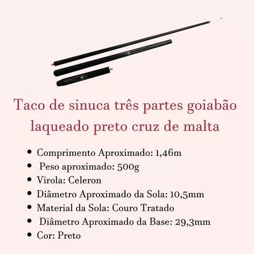 Materiais para sinuca - Tacos, Giz, Solas e Virolas