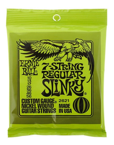 Ernie Ball 2621 Cuerdas Guitarra Eléctrica Regular 7 Strings