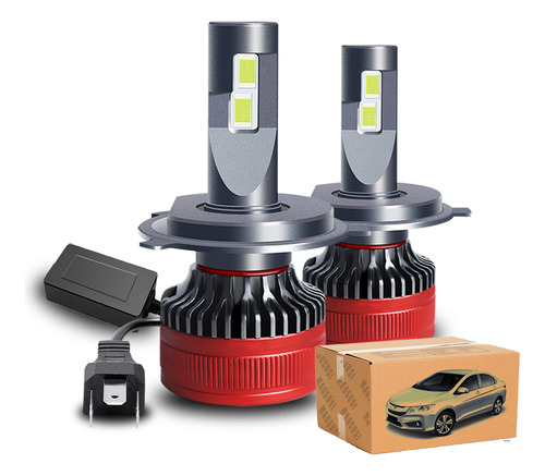 Kits De Led Honda City Ex 10-16 Alta Baja H4/hb2/9003 Focos
