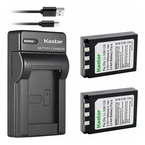 X2 Cargador Usb Para Camara Olympus Li-10b Li-12b Stylus