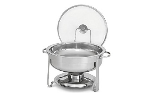 Chafer De Buffet Redondo De Acero Inoxidable Artisan Con Tap