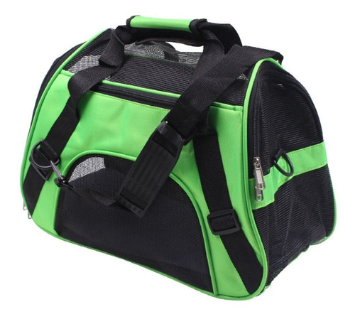 Bolso Transportador Tela Para Perros Y Gatos - Talle L