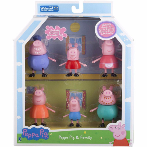 Pepa Pig, Family Figures, 6- Pack