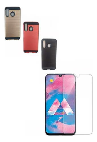 Protector Funda Case Mas Vidrio 9h Para Samsung Galaxy A30