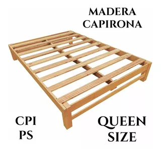 Tarima Queen Size,madera Capirona,modelo Cpi Ps