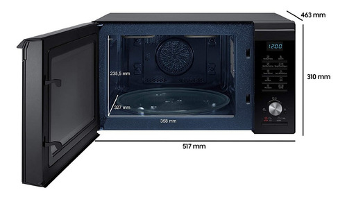 Imagen 4 de 8 de Microondas Samsung Digital 28 Litros 900w Mc28m6055ck Cuotas