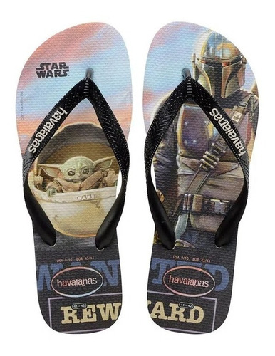 Sandália Havaianas Star Wars Baby Yoda The Child Darth Vader