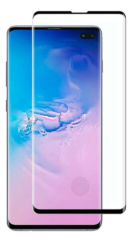 Mica Cristal Curva Samsung Galaxy S10 Plus Adhesivo Completo