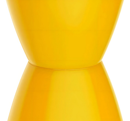 Banqueta Bery Polipropileno Amarela I'm In Cor Amarelo