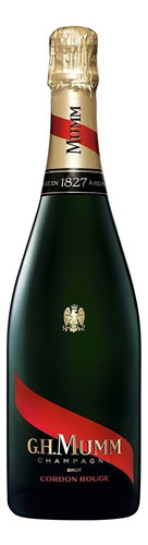 Mumm Cordon Rouge Champagne Francés Brut Botella De 750 Ml