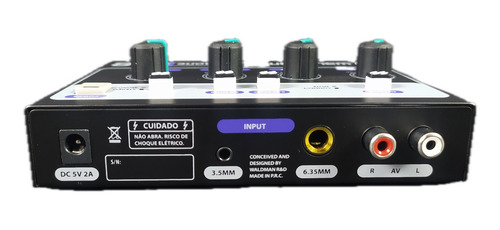 Amplificador De Fone Waldman Ph-8 Phone Hub 8 Com Fonte 100v/240v