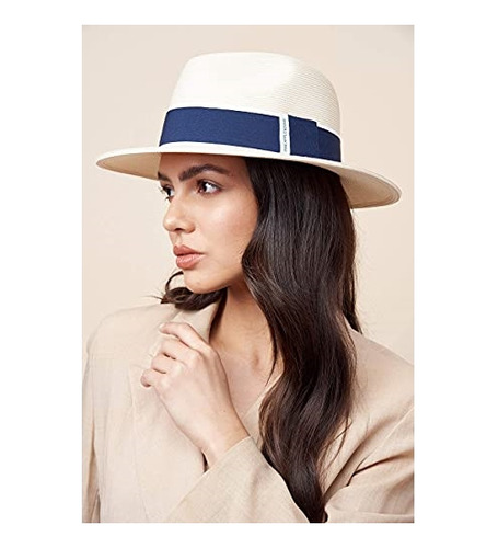 Sombrero De Playa De Paja Fina Upf50+ Unisex