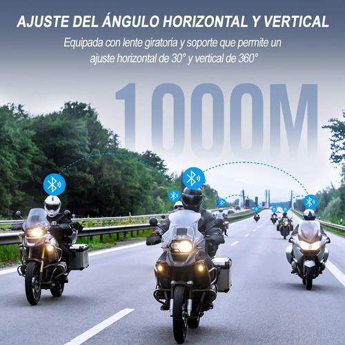 Casco De Moto Tnicer Intercom G10 Intercom Con Cámara