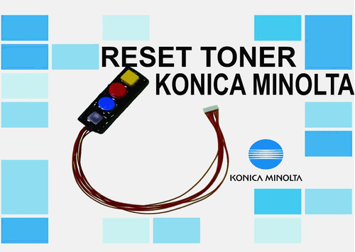 Kit 3 Reset Konica Minolta Cilindros/revelador/toner
