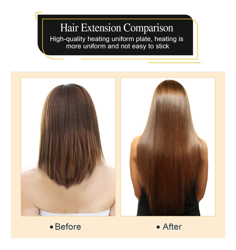 Topwigy Us Plug Professional Hair Extensions Tool Fusion Hea