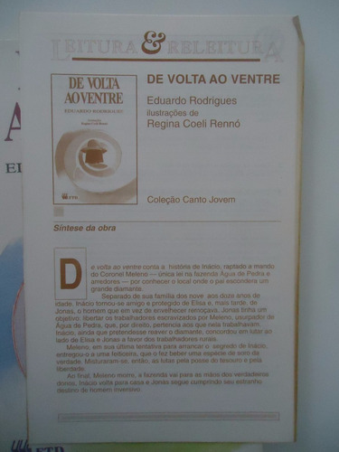 De Volta Ao Ventre - Eduardo Rodrigues - Coleção Canto Jovem