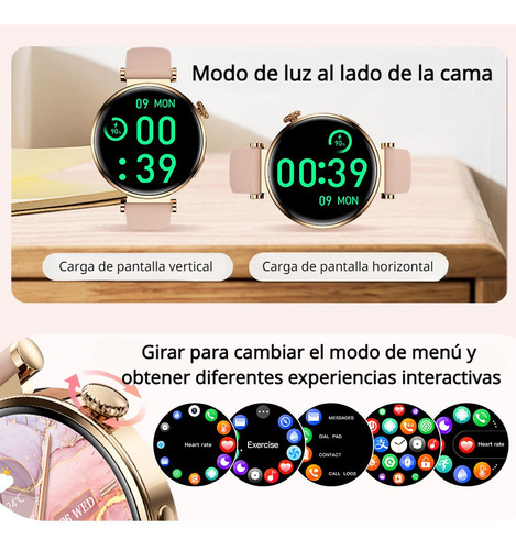 Gt4 Mini Reloj Inteligente Smartwatch Mujer Para Huawei 2024