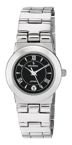 Reloj Mujer Peugeot 145l Cuarzo Pulso Plateado Just Watches