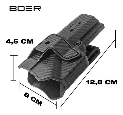 Funda Pistolera Táctica Polímero Boer Nivel2 Bersa Pro Tx