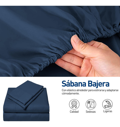 Juego De Sabanas Tamaño Queen Size 4 Piezas Nueva Suave