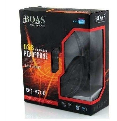 Headset Usb Pc E Ps3 Xbox Digital Stereo C Fio Boas Bq 9700