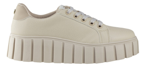 Tenis Urbano De Plataforma Mujer Capa De Ozono 625403 Latte