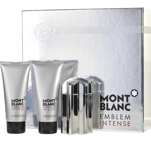 Set Hombre Mont Blanc Emblem Intense 3 Pzas Perfume 100 Ml 