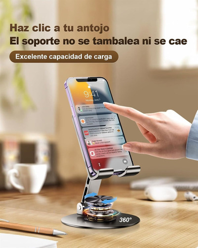 Soporte Para Celular, Universal Escritorio Soporte Ajustable
