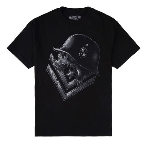 Metal Mulisha Playera Sólida Para Hombre, Negro, Extragrand