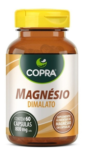 Magnésio Dimalato 800mg - 60 Cápsulas - Copra