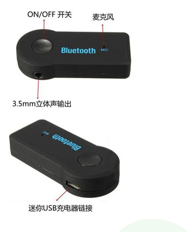 Adaptador Veicular P2 Bluetooth Receptor Conversor P/ Carro