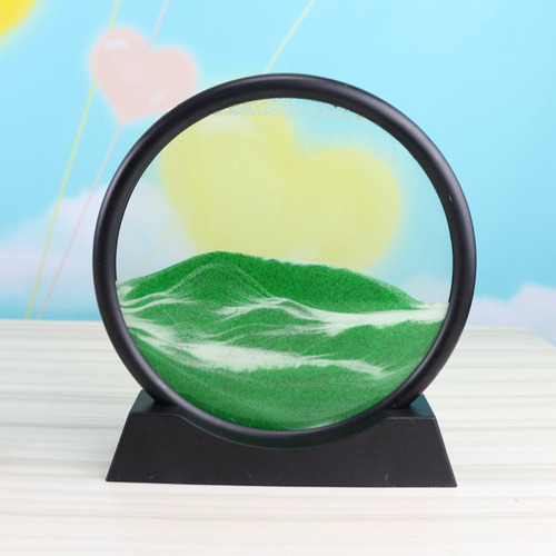 Pintura De Arena Dinámica 3d Negra De 12 Pulgadas, Decoració