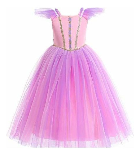 Disfraz Niña - Princesa Aurora Rapunzel Disfraz De Halloween