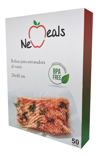 Bolsas Gofradas Envasadoras Al Vacío New Meals 28cmx40cmx50u