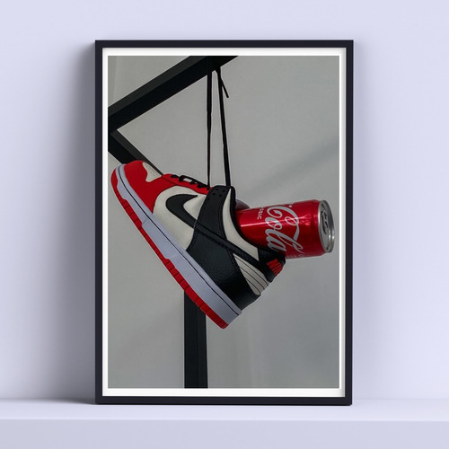 Cuadro Nike X Cocacola Decorativo 30x40cm Listo P Colgar