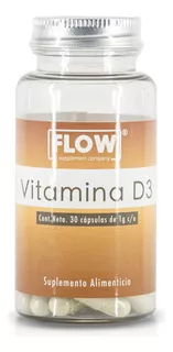 Vitamina D3 30 Cápsulas Flow Sabor Sin Sabor