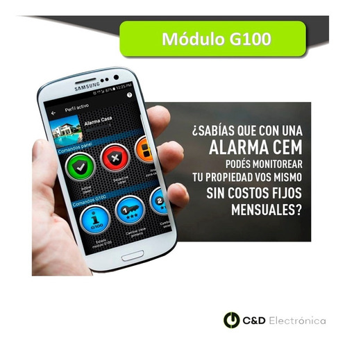 Kit Alarma Hogar Celular+4 Sensores+sirena+control+bateria