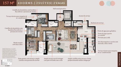 Imagem 5 de 14 de Apartamentos De 157m², 3 E 4 Dorms,2 Ou 3 Suítes E 2 Vagas.